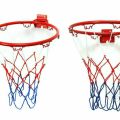 32cm Indoor Outdoor Basketball Ring Hoop Net With Screws Mounted Goal Hoop Rim Net Sports Netting For Children Kids