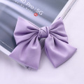 BISENMADE 2020 Bow Hairgrips Women Solid Color Hair Clips For Girls Sweet Cue Chiffon Bobby Pin Barrette Beautiful Accessories