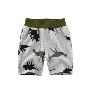 Cartoon Dinosaur Boys Shorts 2019 Knee Length Summer Pants Elastic Waist Kids Casual Shorts For Boys 2 3 4 5 6 7 8 Years