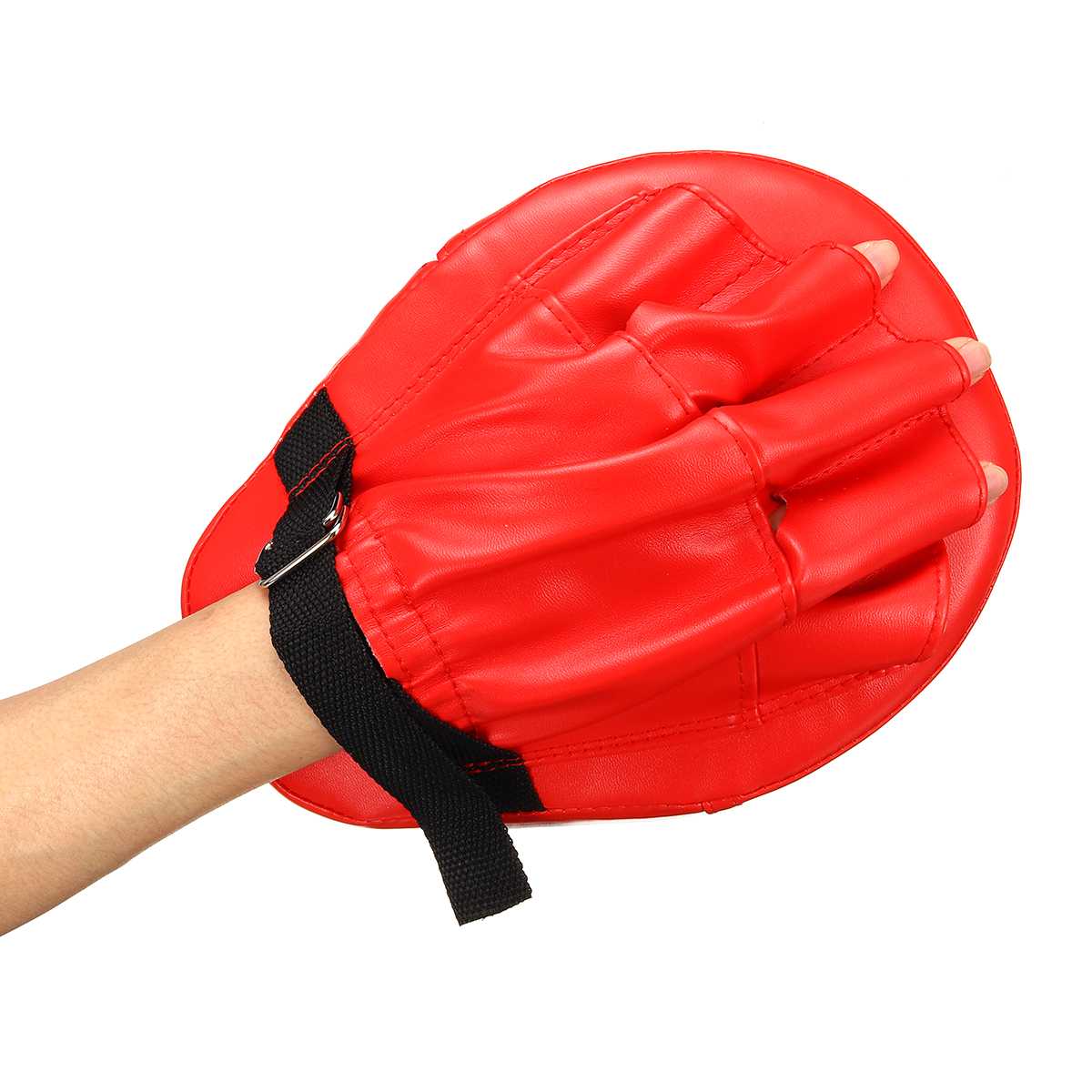 2PCS Punching Bag Boxing Pad Sand Bag Fitness Taekwondo MMA Hand Kicking Pad PU Leather Training Gear Muay Thai Foot Target