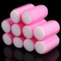 10pcs Hairdressing Home Use DIY Magic Soft Large Self-Adhesive Hair Rollers Styling Roller Roll Curler Hair Tool Color Random