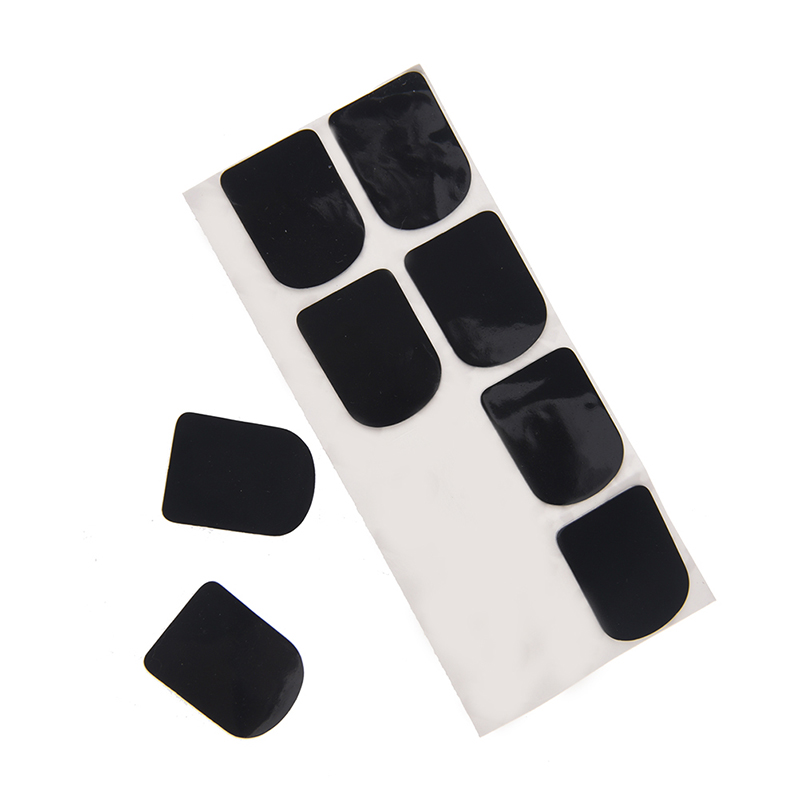 8Pcs/lot Black Rubber Soprano Saxophone Sax Clarinet Mouthpiece Pads Patches Cushions Saxophone Sax Clarinet Accessories 0.8mm