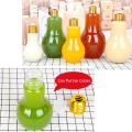 Creative Light Bulb Shaped Bottle Brief Fashion Leak-proof Drink Cup For Cooler Milk Juice Beer Men Original Gifts Coffee Table