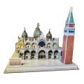 DIY 3D Miniature House Model Puzzle Piazza San Marco Handmade Craft Assembling