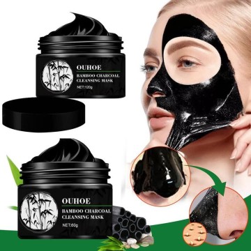 60/120g Women Men Face Volcanic Mud Peel Mask Bamboo Charcoal Blackhead Acne Removal Clear Skin Tear Pull Black Mask