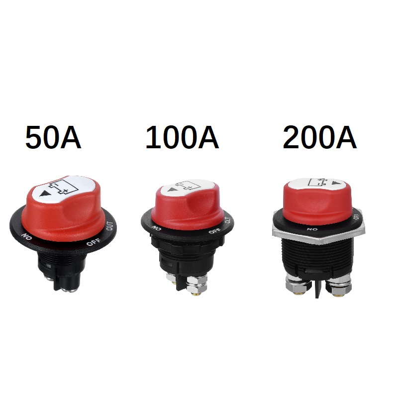 12-48V On Off Car Battery Isolator Switch Power Disconnect Switch Battery Master Cut Off Kill Switch for Cars Marine VAN Truck