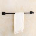 40/50/60 cm Vintage Black Stainless steel Towel Bar Wall Mounted Bathroom Accessories Single Towel Rack Modern Towel Hang
