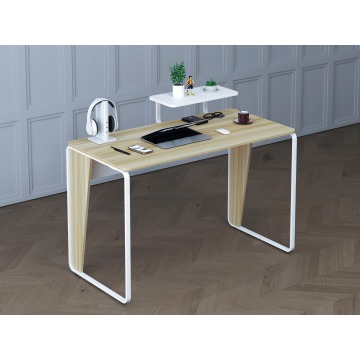 Modern Home Office Desk with Built-in Printer Area