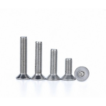 10Pcs M3 M4 DIN7991 Countersunk Socket Cap Screws A4 316 Stainless Steel Allen Key Bolts 4 5 6 8 10 12 14 16 18 20 25 30-50mm