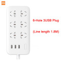 Xiaomi Mi Mijia Power Strip 2.1A Fast Charging 3 USB Extension Socket Plug 6 Outlets Socket Adapter US UK EU AU MI Power Strip