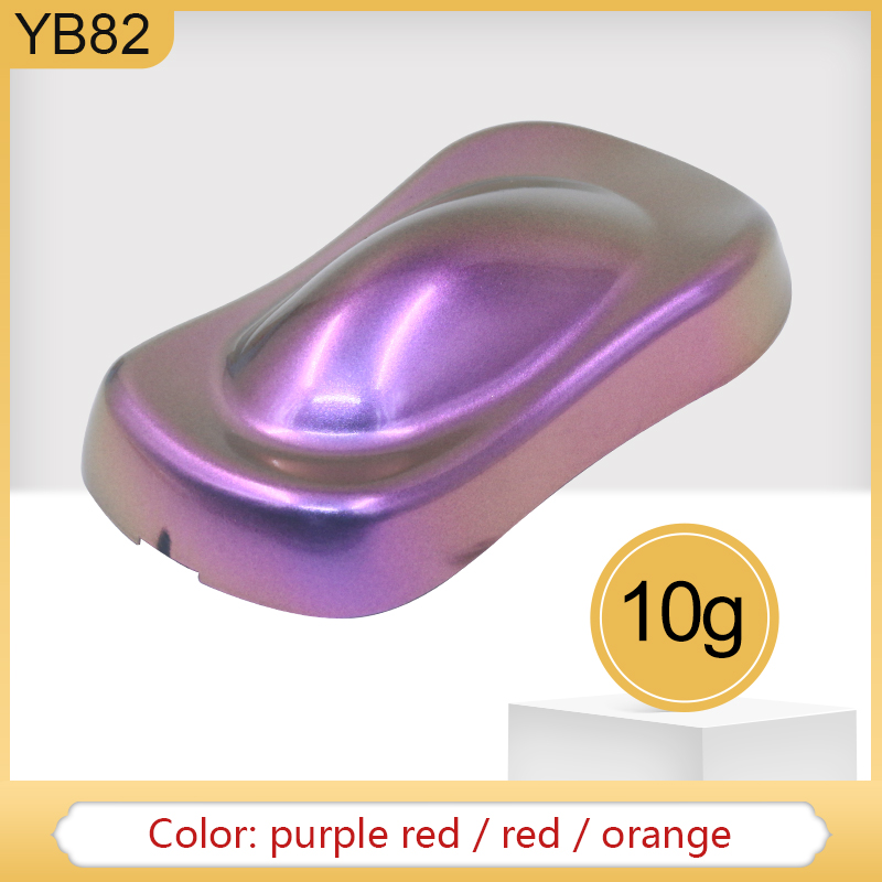 10g Chameleon Pigments Acrylic Paint Powder Coating YB82 Chameleon Dye for Cars Arts Crafts Nails De