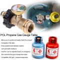 POL Propane Gas Gauge Table QCC1 BBQ Pressure Valve Propane Tank Pressure Test Instrument Tools