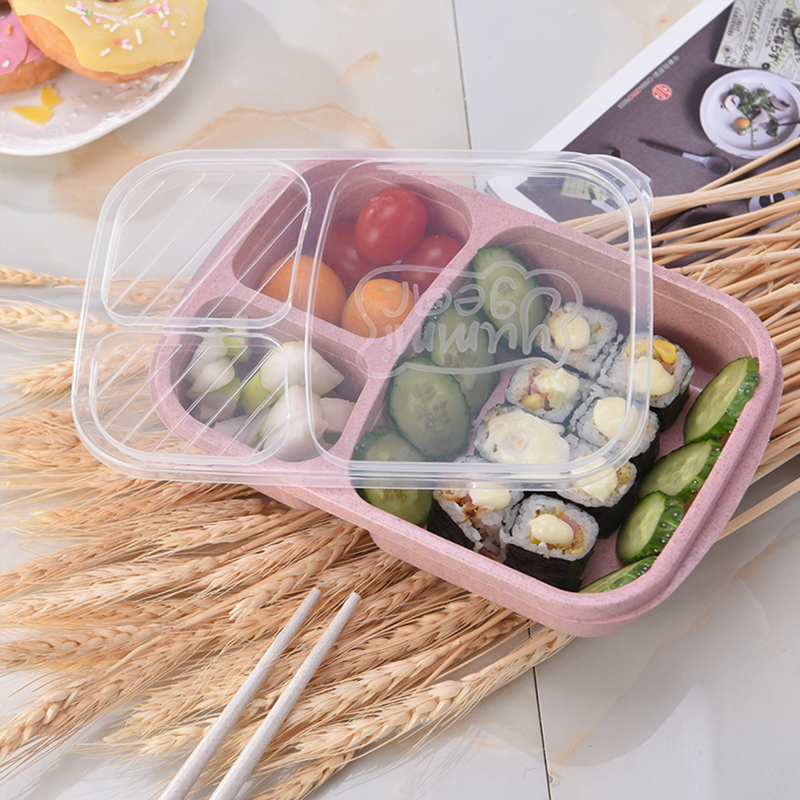 Separate lunch box Portable Bento Box Lunchbox Leakproof Food Container Microwave oven Dinnerware for Students