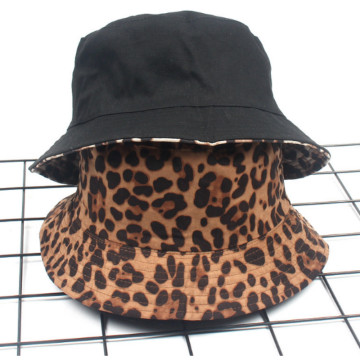 Leopard Reversible Female Bucket Hat Hip Hop Printed Women Summer Hat Cap Outdoor Fishing Lady Panama Casual Female Cap Sunhat