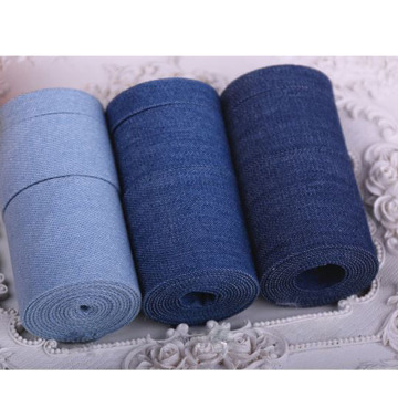 High quality 5 Yard/Lot Denim Ribbon,For Diy Handmade Gift Craft Packing Hairbow Accessories Wedding Materials Package