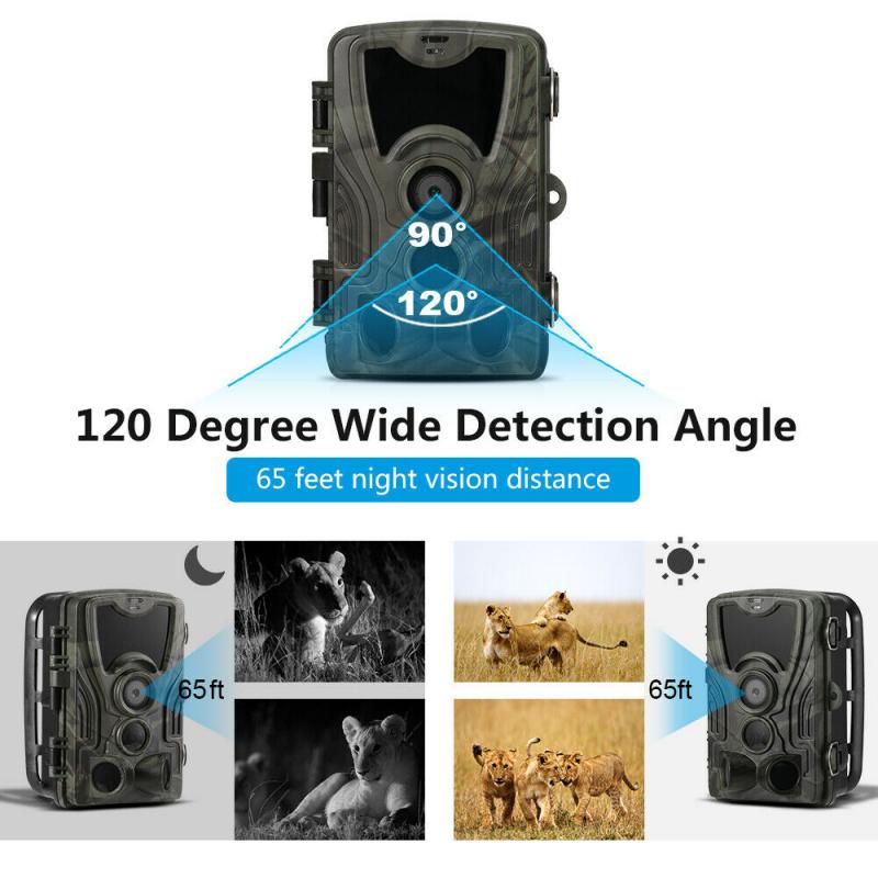 HC801A Hunting Camera Trail Camera IP65Photo Traps 940nm 1080P 16MP 0.3s Waterproof Wildlife Camera Photo Trap Camera