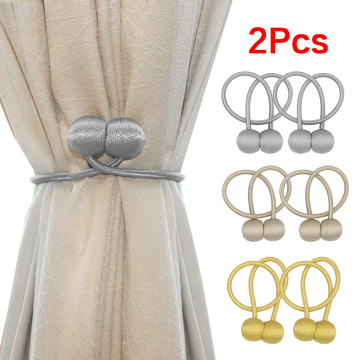 Magnetic Pearl Ball Curtain Tiebacks Tie Backs Holdbacks Buckle Clips Accessory Curtain Rods Accessoires Curtain Decorative
