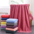 Family Match Bath Towel for Daily Life 13 Colors Solid Coral Velvet Bathcloth for Adult Kids 70X140 Cm Rectangle Towel
