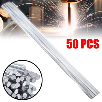 50Pcs 1.6mm Easy Aluminum Welding Rods Low Temperature Aluminum Solder Rod No Need Solder Powder For Welding Supplies 50cm