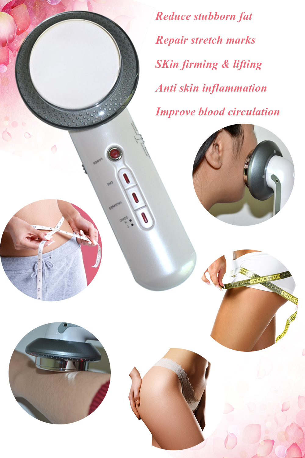 Ultrasound Cavitation EMS Body Slimming Massager Weight Loss Lipo Anti Cellulite Fat Burner Galvanic Infrared Ultrasonic Therapy