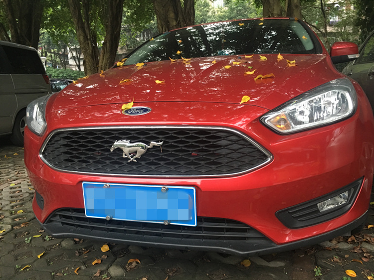 1 PCS 3D Horse Logo Metal Car Auto Front Hood Grille Emblem Car Sticker For Ford Mustang Universal Big Size Mustang Shelby GT
