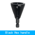 black hex handle
