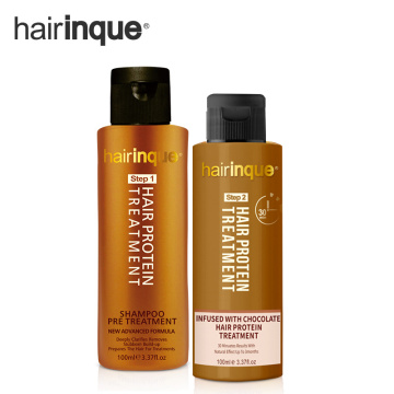 11.11HAIRINQUE 100ml 12% chocolate brazilian keratin hair treatment set for straightening hair make hair soft best hair care set