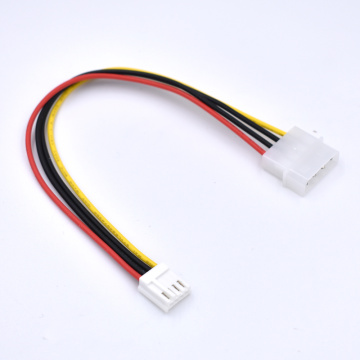 20cm 18AWG Molex 4pin to Floppy Drive 4 Pin FDD Floppy Power Supply Adapter Cable