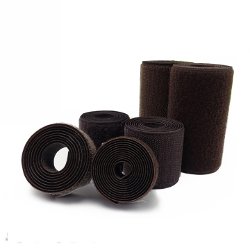 2-10cm Width Brown no Adhesive Hook Loop Fastener Tape For Sewing Magic Tape Sticker Velcroing Strap Couture Strip