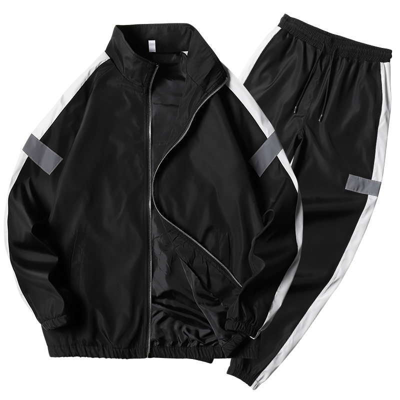 New Men Fashion Zipper Long Sleeve Jacket Pants Set Male Tracksuit Sport Suit 2020 Men's Gyms Set Casual Streetwear Man Clothing