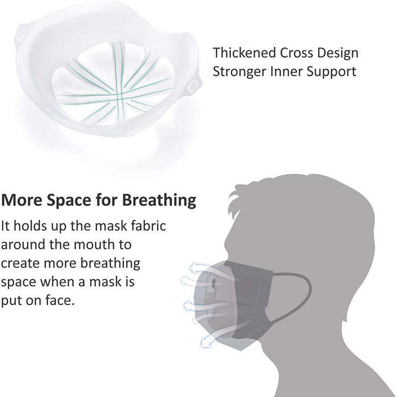 10pcs Mask Support Mask Bracket Mask Frame Mask Rack for Space Breathing Lipstick
