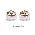 2pcs Light Gold