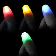 Luminous Toys LED Finger Light Rings Glow Magic Flashing Close Up Trick Classic Parent Child Interactive