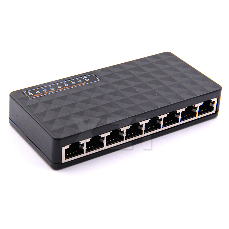 BM Newest Performance Smart Gigabit Switch 8 Port Switch 8 Port 10/100 Base Ethernet Network Switch US EU Plug