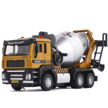 1:50 Scale Cement Mixer Truck Car Engineering Toy Sound Light Educational Collection For Children Gift Free Shipping