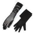 Elegant Women Ultra-thin Long Summer Driving Cycling Sexy Black Sunscreen Gloves Female Anti-UV Elasticity Lace Mesh Gloves H98