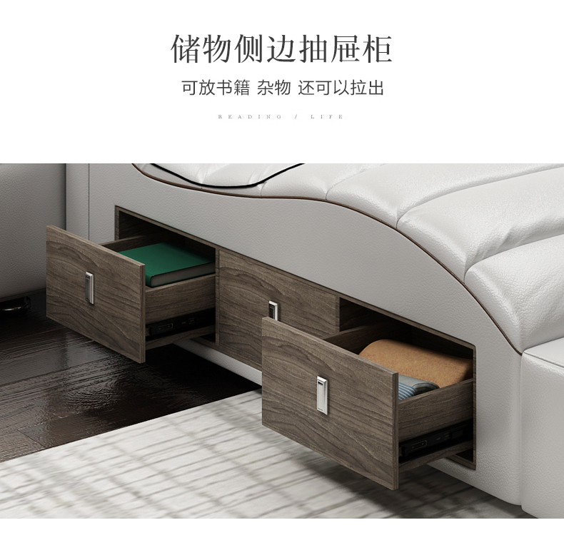 Smart bed frame camas bedroom furniture кровать двуспальная lit beds سرير muebles de dormitorio мебель bedroom set cama de casa
