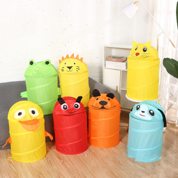 Cartoon Animal Laundry Basket Dirty Clothes Toy Storage Basket 34x55cm Large Hamper Bathroom Organizer Sundries Storage Bucket