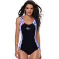 One Piece Women Print Swimwear Fitness New Sport Swimsuit Competition Open Back Bathing Suit Monokini Swimming Suit For Female