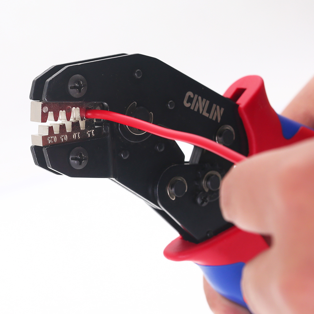 Crimp Pliers Multiple Crimping Dies Set Wire Dupont Terminals Tools For Heat Shrink Connectors Non-Insulated Ferrule Terminals
