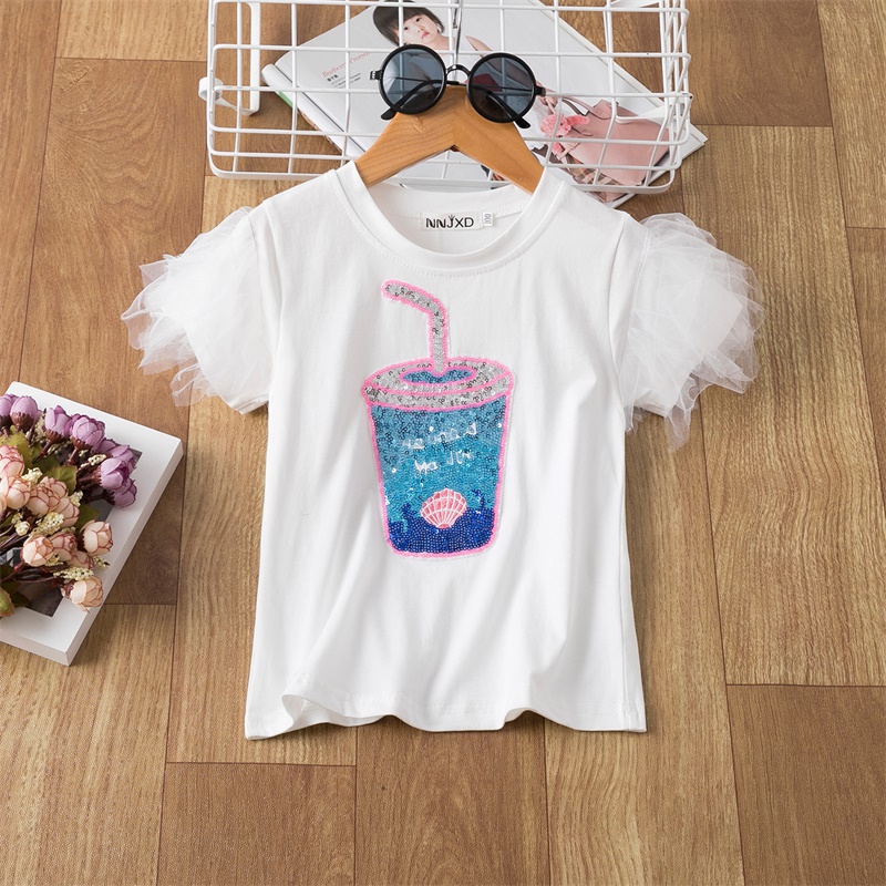 New Brand Girls Animal Print T shirt Unisex Unicornio Tee Clothes Children Cartoon Top For 3 4 5 6 7 8 Years Kids Birthday Wear