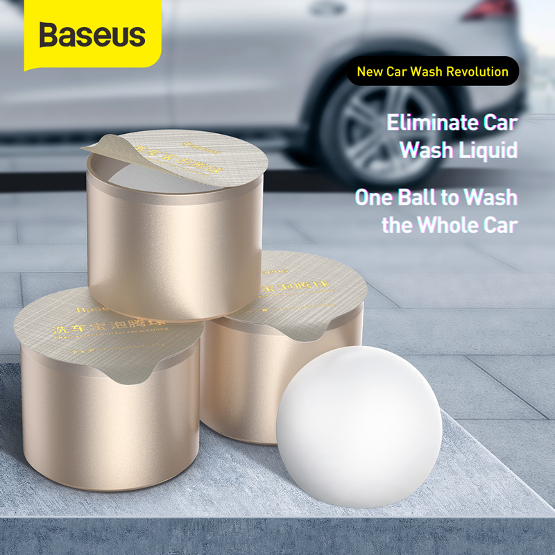 Baseus Car Shampoo Wash Soap Car Washing liquid Auto Care Products Detergent Concentrate Foam Cleaning Ball Car Wash Accessories