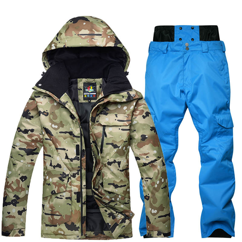 Plus size Men's Snow Suit outdoor sports Wear special Snowboarding Clothing windproof waterproof Sets Ski Jackets and Snow pants