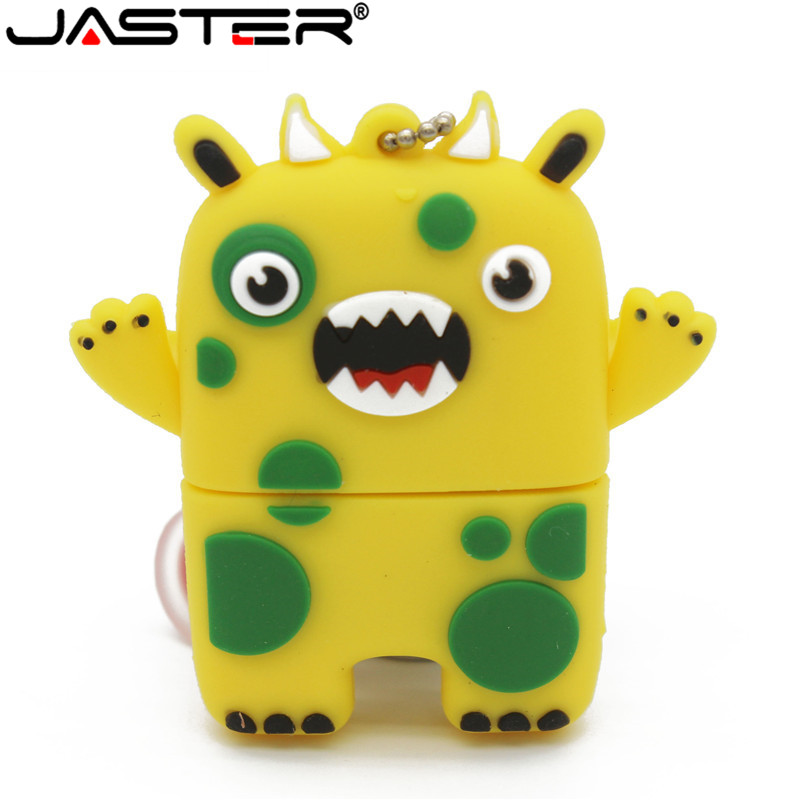 JASTER New arrival pendrive 4GB 8GB 16GB 32GB 64GB silicone Mini Owl / robot usb flash drive Pen drive Memory stick lovely gift