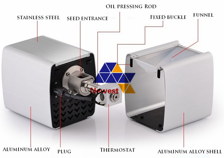 Basil oil press, black sesame oil press, soybean oil press, almond oil press, pumpkin seed oil press