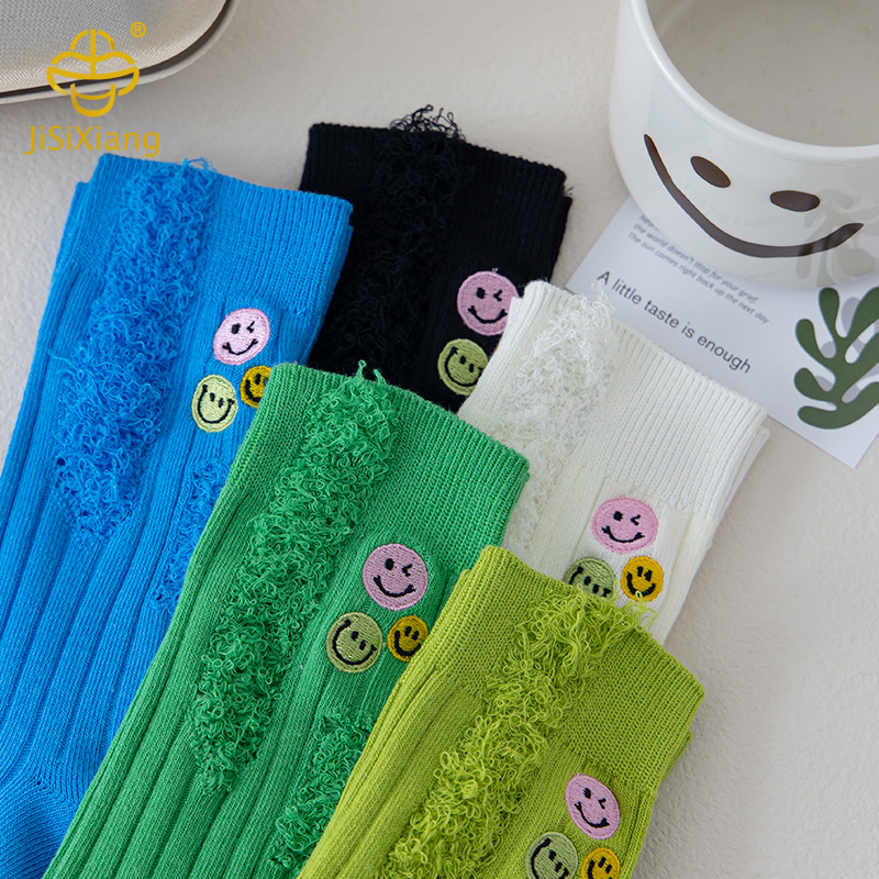 Tube socks embroidered socks