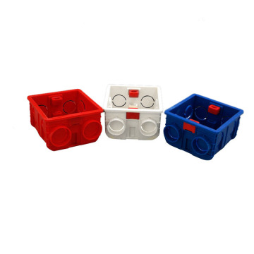 3 Colors Adjustable Wall Mounting Socket Box Internal Cassette 86mm*83mm*50mm PVC Switch Mounting Box