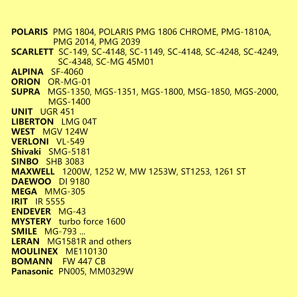2pcs Gears Spare Parts for Meat Grinder Plastic Mincer Pinion POLARIS PMG2039A Scarlett sc4248 VITEK Supra Panasonic Maxwell