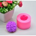 Handmade Candles DIY Silicone Mold 3D Rose Ball Aromatherapy Wax Gypsum Mould Form Candles Making Supplies