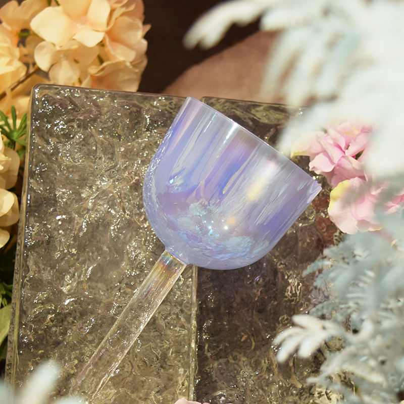 Cosmic Clear Handle Crystal Bowl